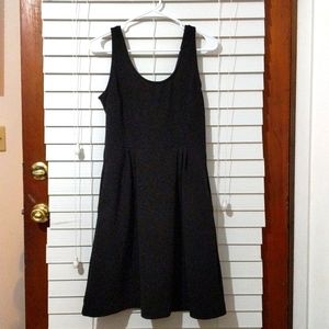 2/$15 Liz Claiborne Sleeveless, Scooped, Black Dress, M